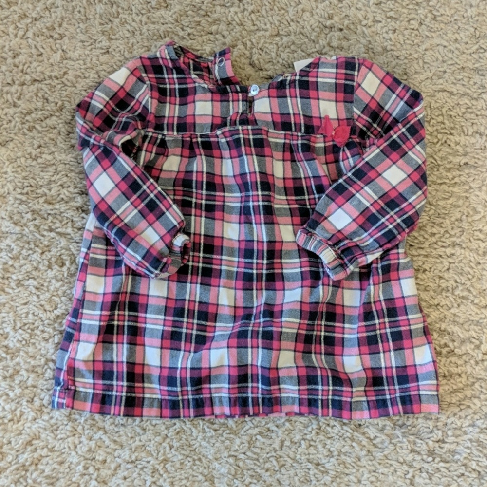 Carter's little girls plaid shirt